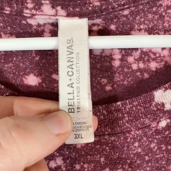 Bella Canvas 3XL Purple Bleach Long Sleeve Greatest Showman Crew Neck Graphic - Picture 3 of 6